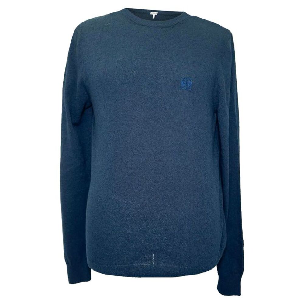Loewe Anagram Sweater in Navy Cotton